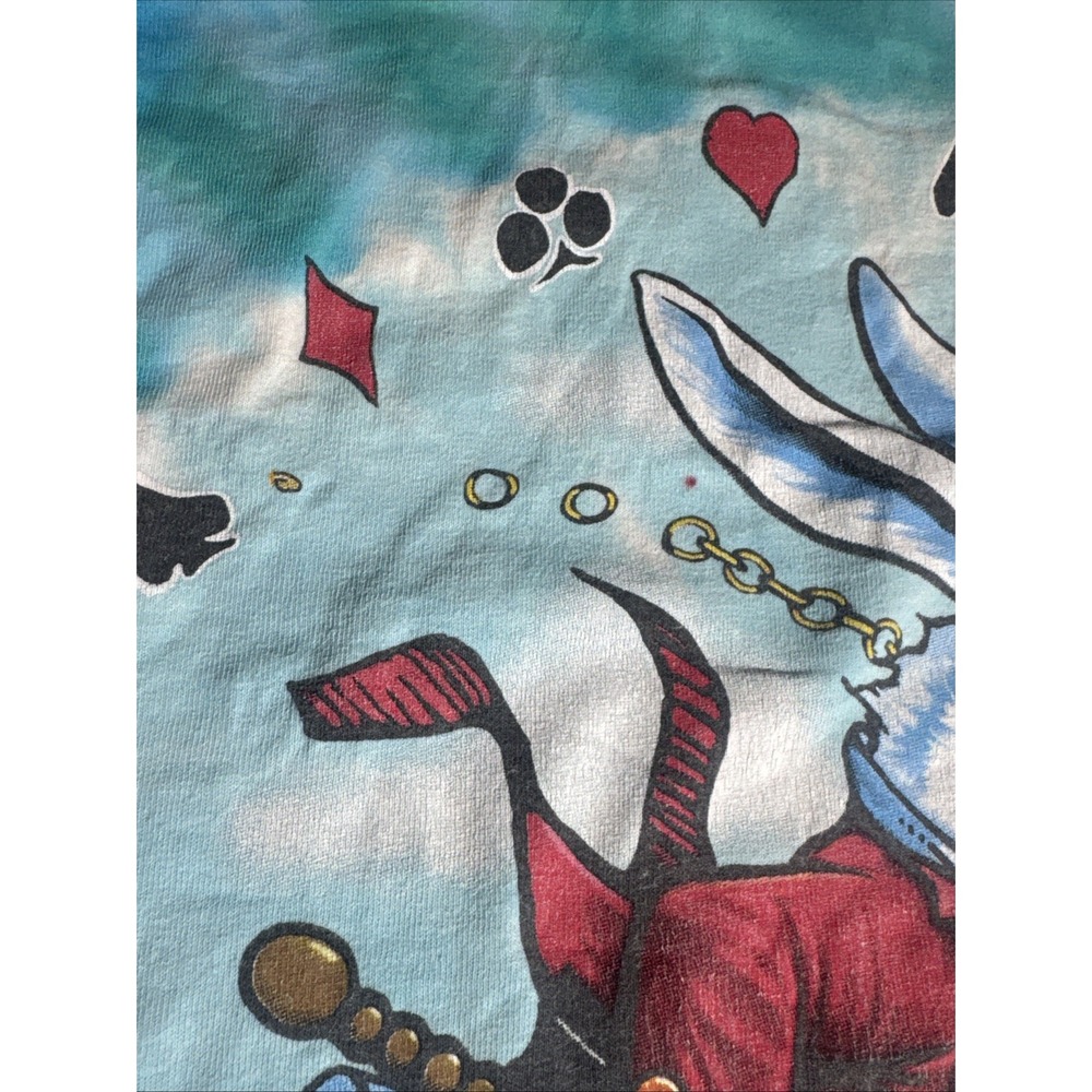Vtg 2003 Liquid Blue Alice In Wonderland Tie Dye Shirt Brian Fox Caterpillar M - Picture 15 of 16